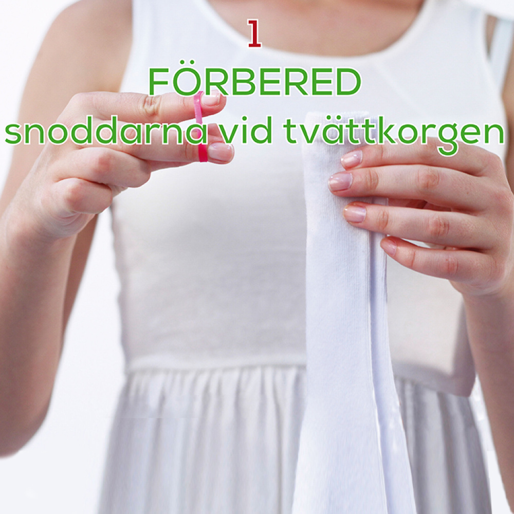 Kumilenkit sukkien lajitteluun Strumpsnodd ryhmässä Koti / Siivous & kodinhoito @ SmartaSaker.se (11957)