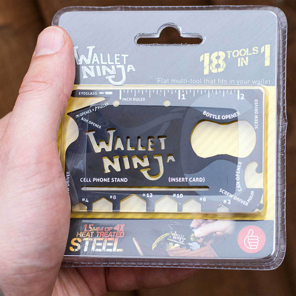 Korttimallinen työkalu – Wallet Ninja ryhmässä Vapaa-aika / Korjaaminen & rakentelu / Työkalut @ SmartaSaker.se (11962)