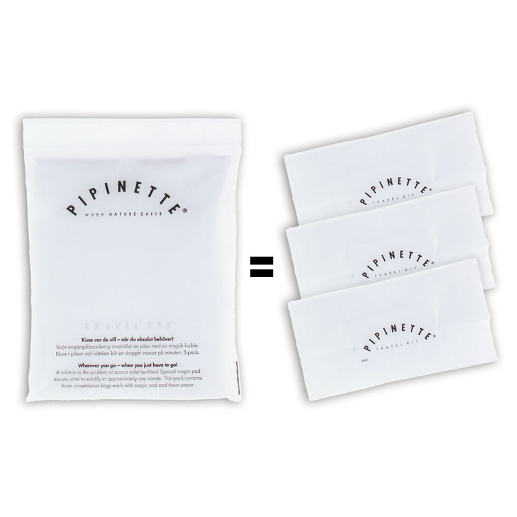 Pipinette matkalle, Imukykyiset pussit 3 kpl ryhmässä @ SmartaSaker.se (12262-X)