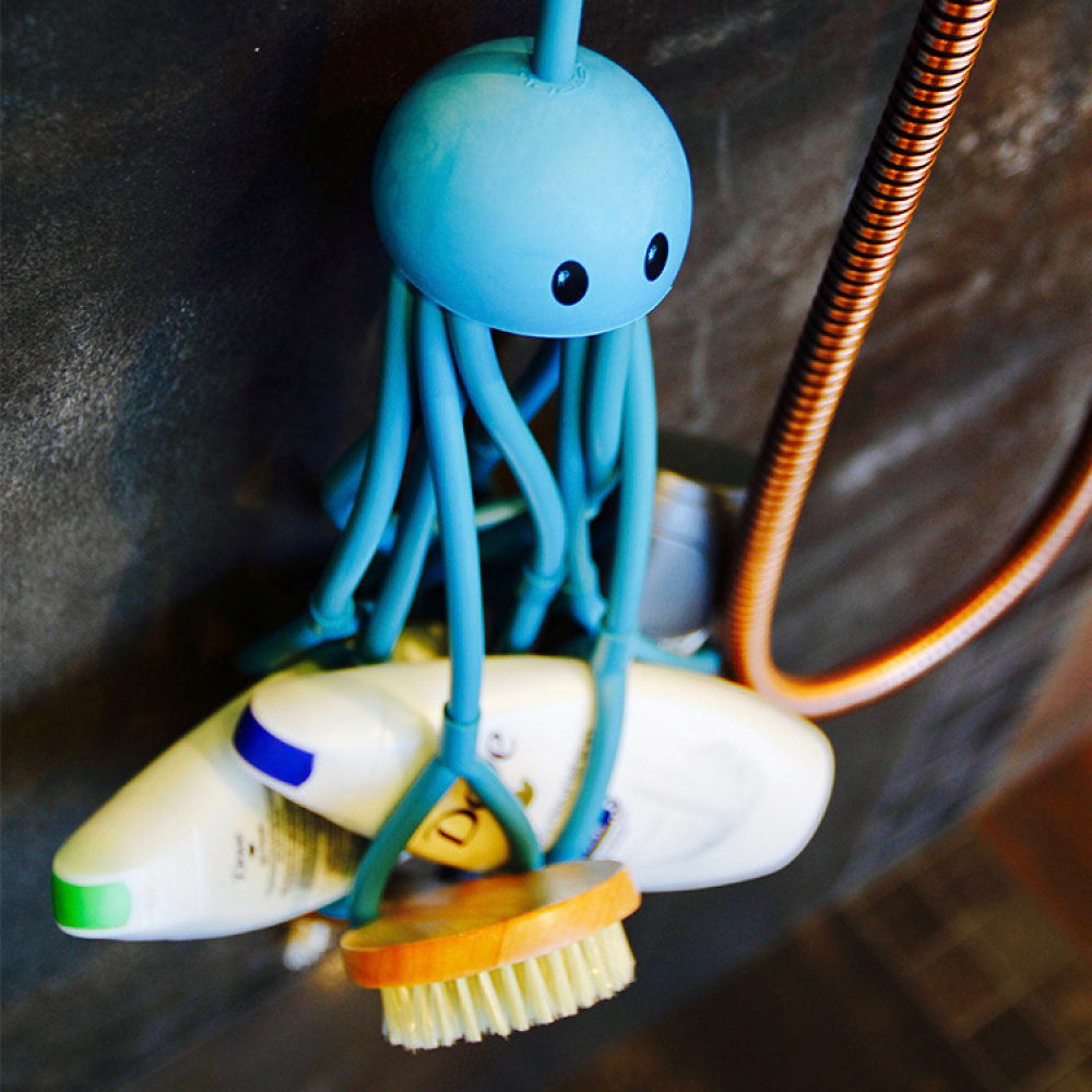 Shampoo- ja pullonpidike Octopus ryhmässä Koti / Kylpyhuone / Kylpyamme ja suihku @ SmartaSaker.se (12392)