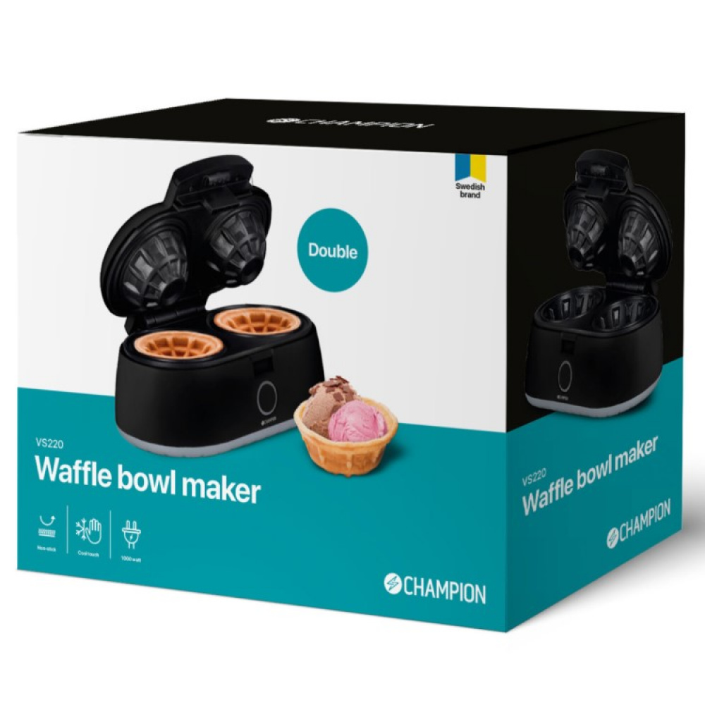 Vohvelikulhorauta, tupla ryhmässä Koti / Keittiötarvikkeet @ SmartaSaker.se (12533)