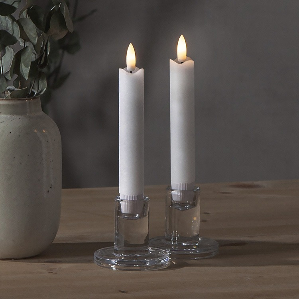 Lyhyt paristokäyttöinen kynttilä, 2 kpl ryhmässä Valaistus / Sisävalaistus / Kynttilät @ SmartaSaker.se (12991)