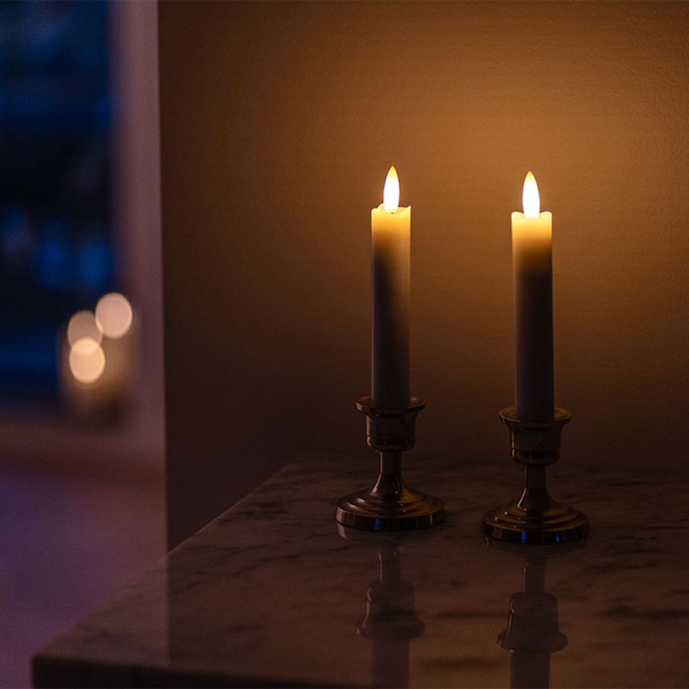 Lyhyt paristokäyttöinen kynttilä, 2 kpl ryhmässä Valaistus / Sisävalaistus / Kynttilät @ SmartaSaker.se (12991)