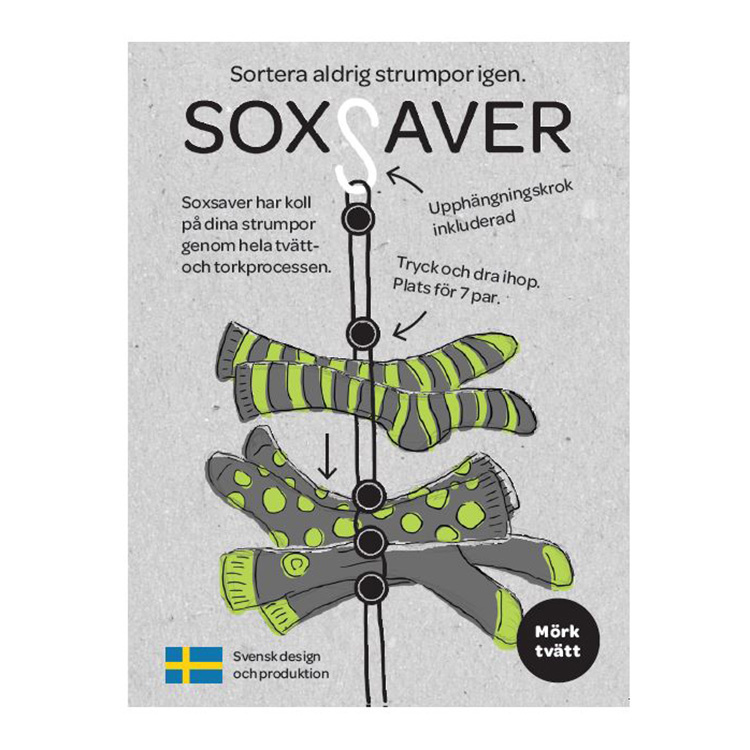 Sukanripustin Soxsaver ryhmässä Koti / Siivous & kodinhoito @ SmartaSaker.se (13159)