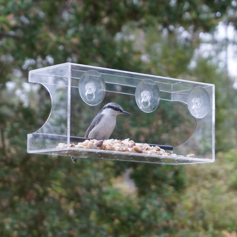 Ikkunaan asetettava lintujen syöttölaite ryhmässä Koti / Puutarha / Linnunpöntöt ja Mehiläishotellit @ SmartaSaker.se (13282)