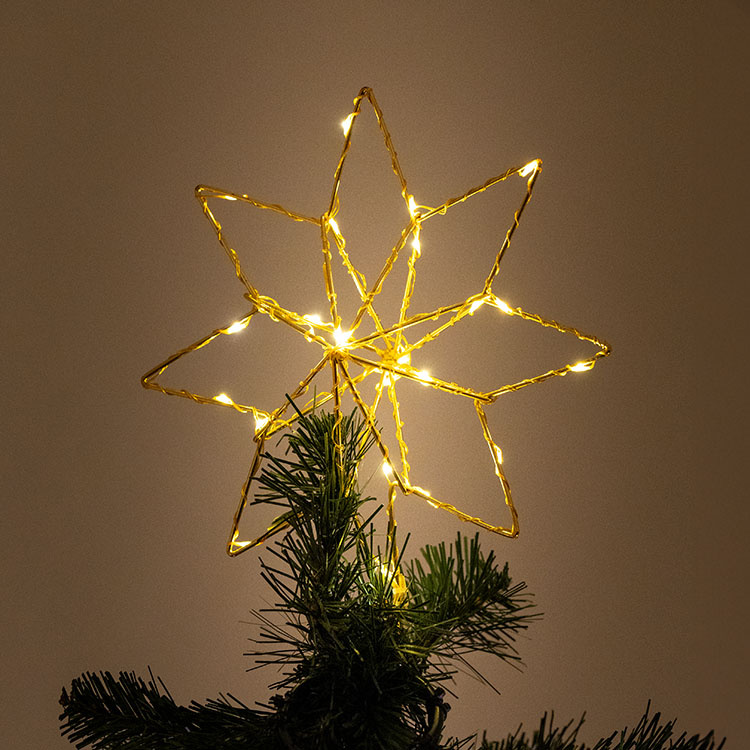 Joulukuusen tähti valoilla ryhmässä Juhlapäivät / Adventtiaika ja joulu / Jouluvalot @ SmartaSaker.se (13327)