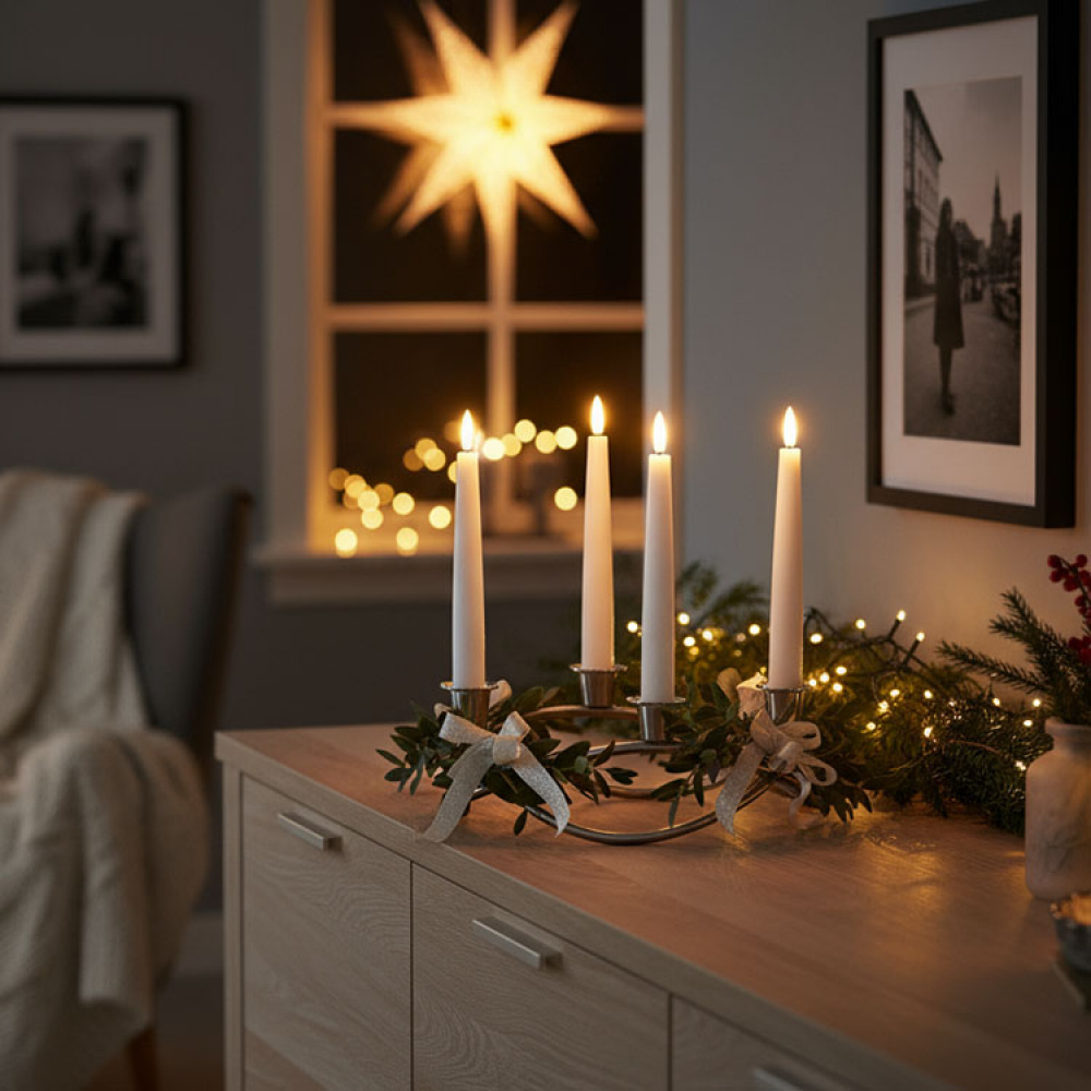 Kynttilät kaukosäätimellä 4 kpl ryhmässä Valaistus / Sisävalaistus / Kynttilät @ SmartaSaker.se (13640)