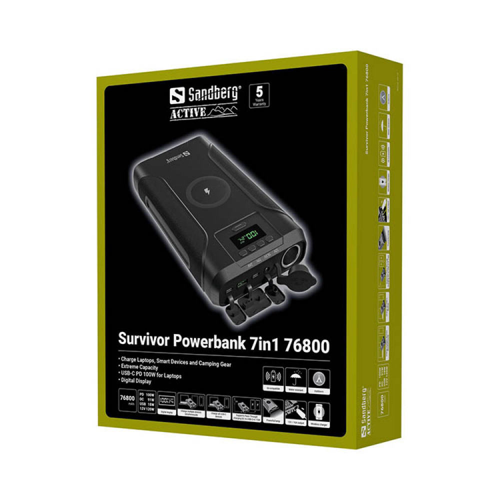 Varavirtalähde 72000 mAh ryhmässä Koti / Elektroniikka / Laturit ja virtapankit @ SmartaSaker.se (13837)