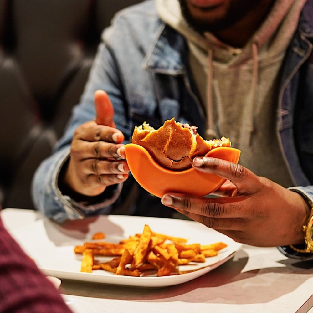 Hampurilaispidike Burger Buddy ryhmässä Koti / Keittiötarvikkeet / Keittiövarusteet @ SmartaSaker.se (13996)