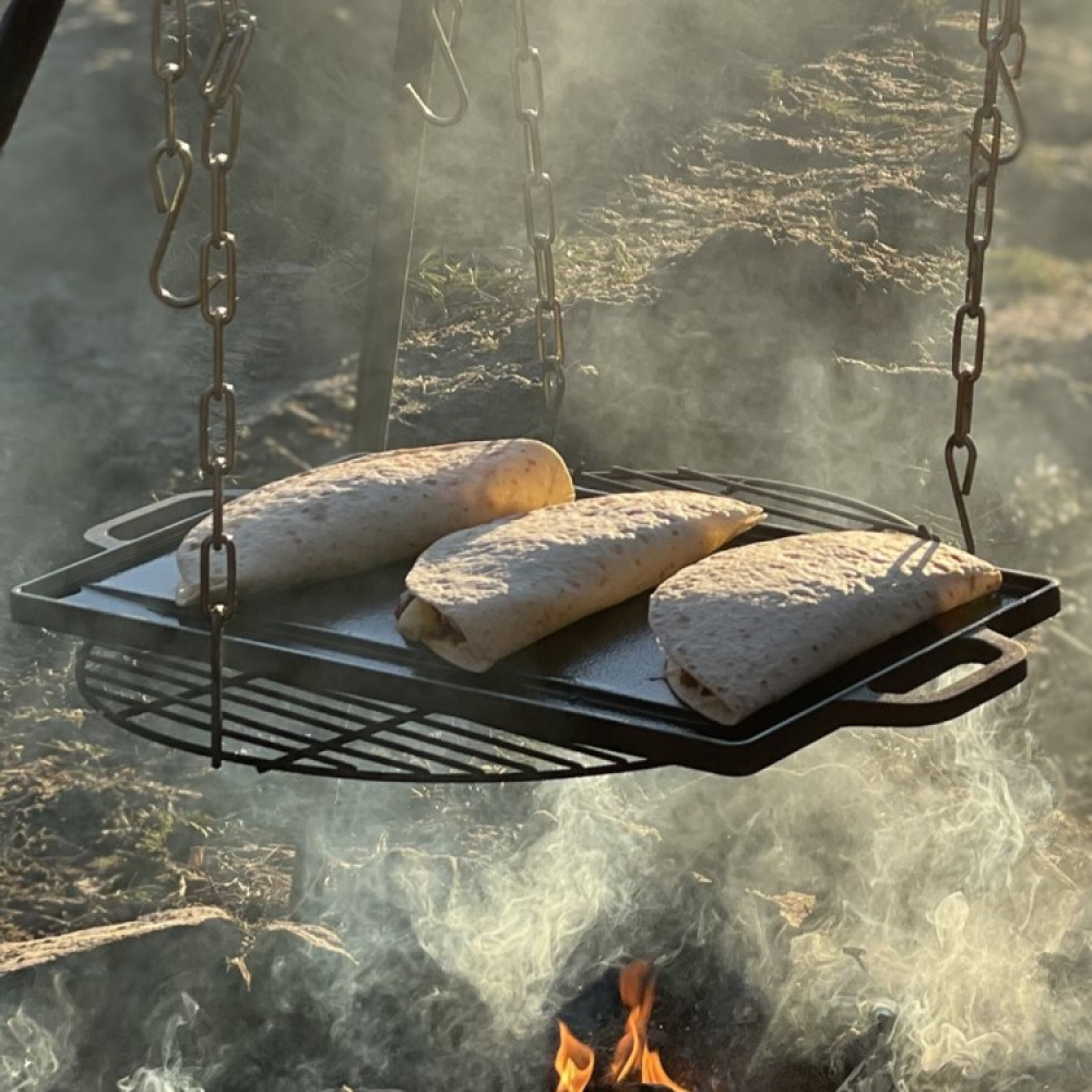 Satake käännettävä valurautainen grilli- ja paistolevy ryhmässä Koti / Grillaustarvikkeet @ SmartaSaker.se (14090)