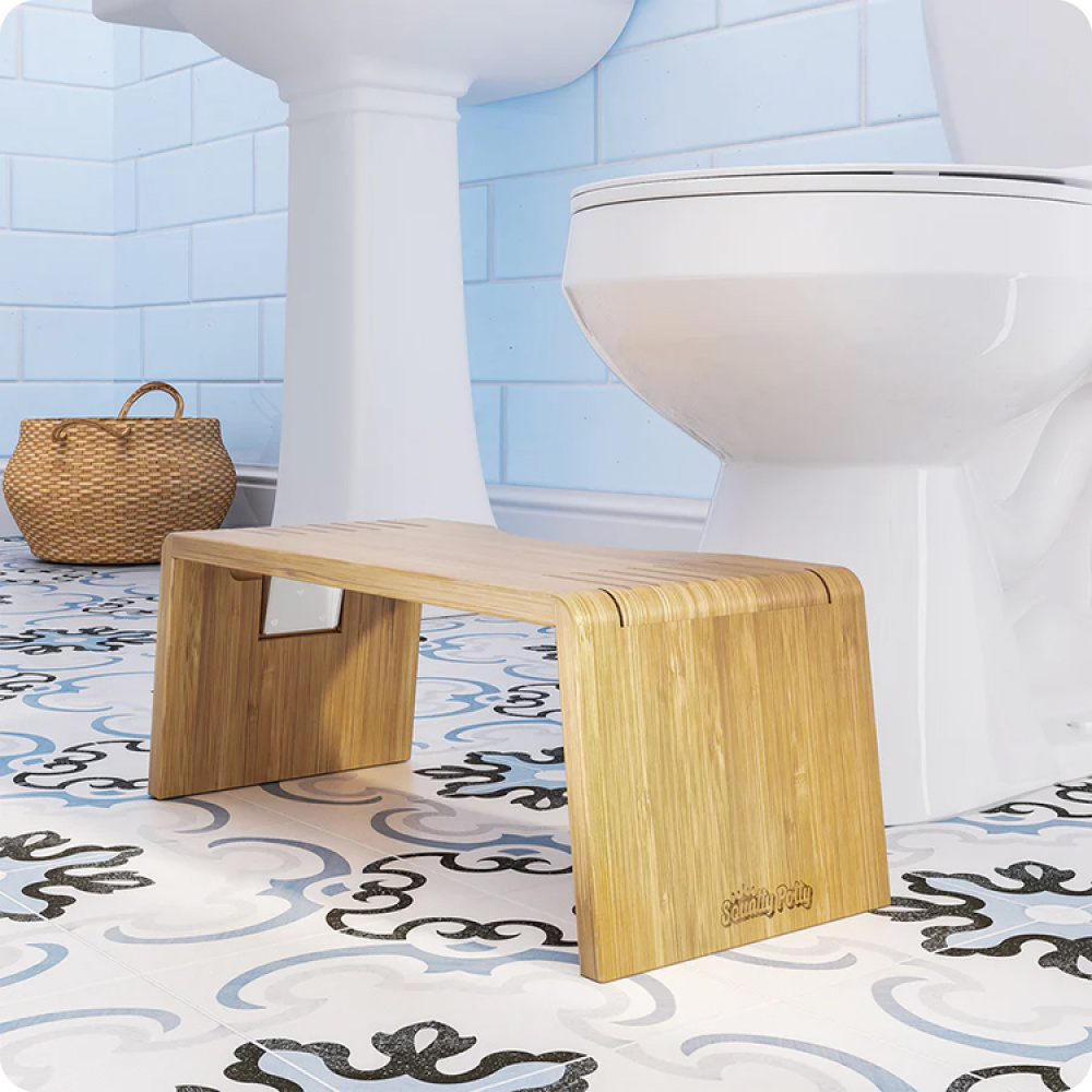 Kokoontaitettava bambuinen WC-jakkara, Squatty Potty ryhmässä Koti / Kylpyhuone / WC ja pesuallas @ SmartaSaker.se (14158)