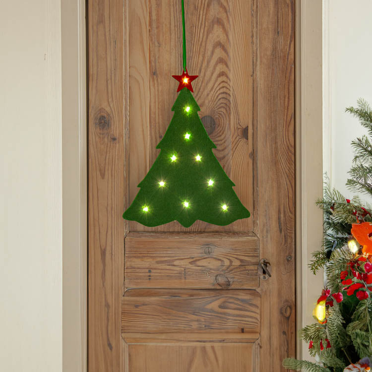 Paristokäyttöinen huovasta valmistettu joulukoriste ryhmässä Juhlapäivät / Adventtiaika ja joulu / Jouluvalot @ SmartaSaker.se (14402)