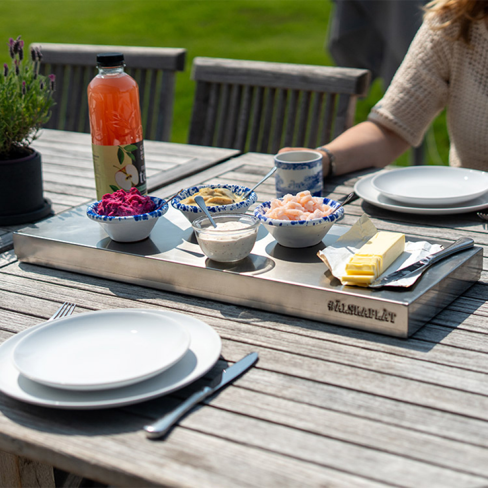 Ruostumattomasta teräksestä valmistettu jäähdytysalusta ryhmässä Koti / Keittiötarvikkeet / Keittiövarusteet @ SmartaSaker.se (14425)