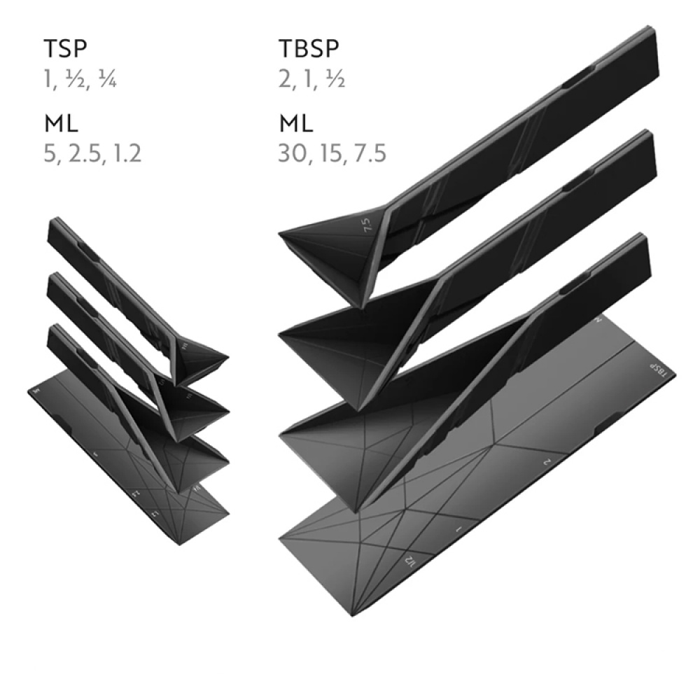 Kokoontaitettava mittaussarja 2-pack ryhmässä Koti / Keittiötarvikkeet / Keittiövarusteet @ SmartaSaker.se (14496)