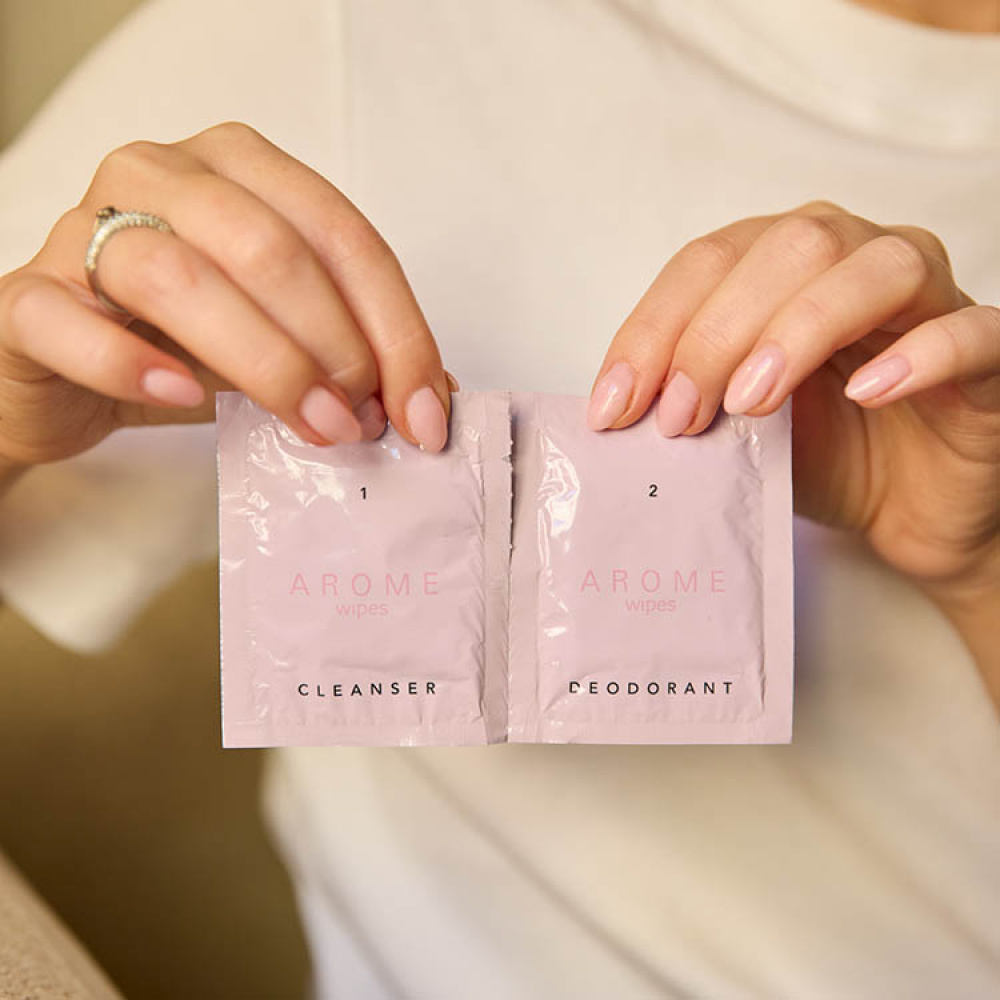 Deo-pyyhkeet, Arome, 10-pakkaus ryhmässä Koti / Kylpyhuone / Hygienia @ SmartaSaker.se (14533)