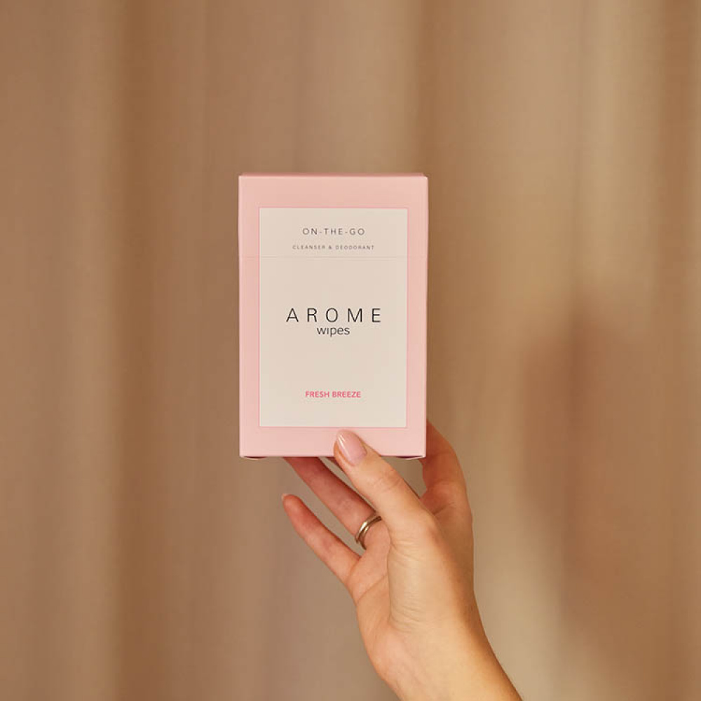 Deo-pyyhkeet, Arome, 10-pakkaus ryhmässä Koti / Kylpyhuone / Hygienia @ SmartaSaker.se (14533)