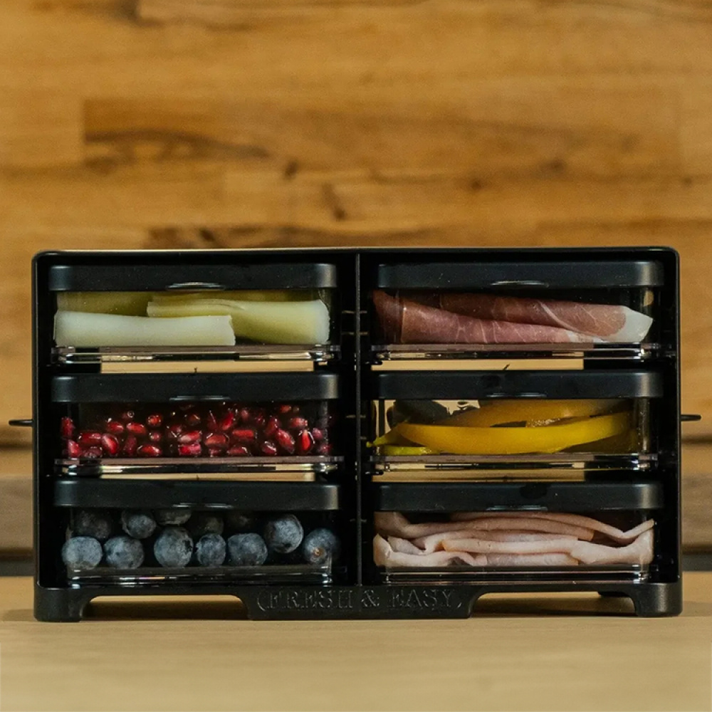 Jääkaapin laatikoilla varustettu teline ryhmässä Koti / Keittiötarvikkeet @ SmartaSaker.se (14578)