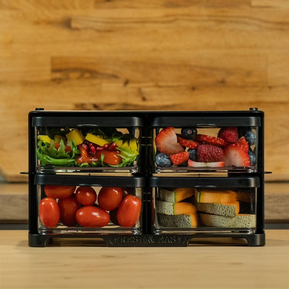 Jääkaapin laatikoilla varustettu teline ryhmässä Koti / Keittiötarvikkeet @ SmartaSaker.se (14578)