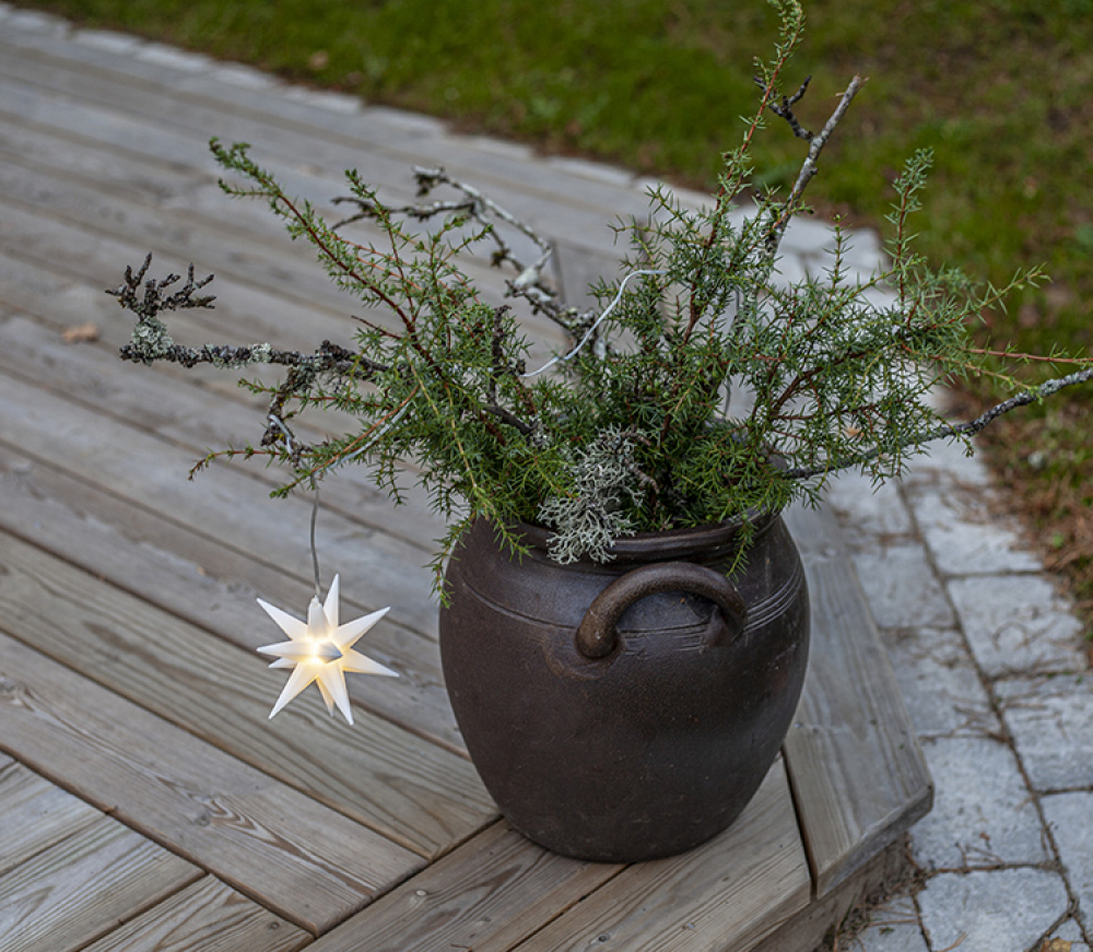 Paristokäyttöinen mini 3D-tähti ryhmässä Juhlapäivät / Adventtiaika ja joulu / Jouluvalot @ SmartaSaker.se (14655)