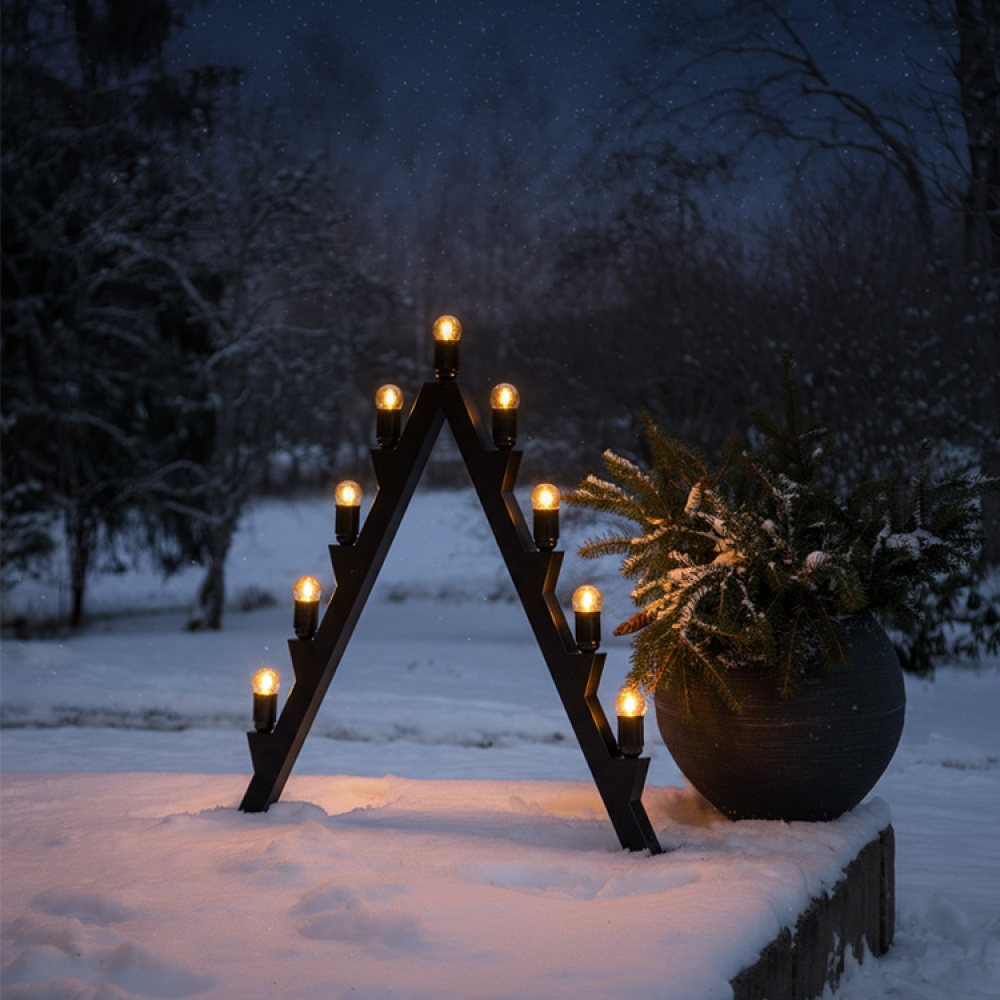 Suuri adventtikynttiläpidike ulkokäyttöön ryhmässä Juhlapäivät / Adventtiaika ja joulu / Jouluvalot @ SmartaSaker.se (14656)