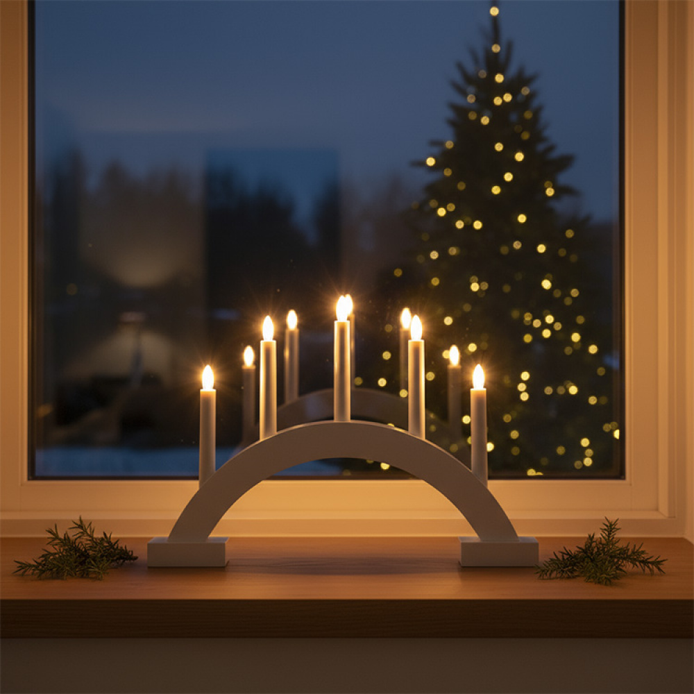 Paristokäyttöinen adventtikynttilän pidike ryhmässä Adventtiaika ja joulu / Jouluvalot @ SmartaSaker.se (14657)
