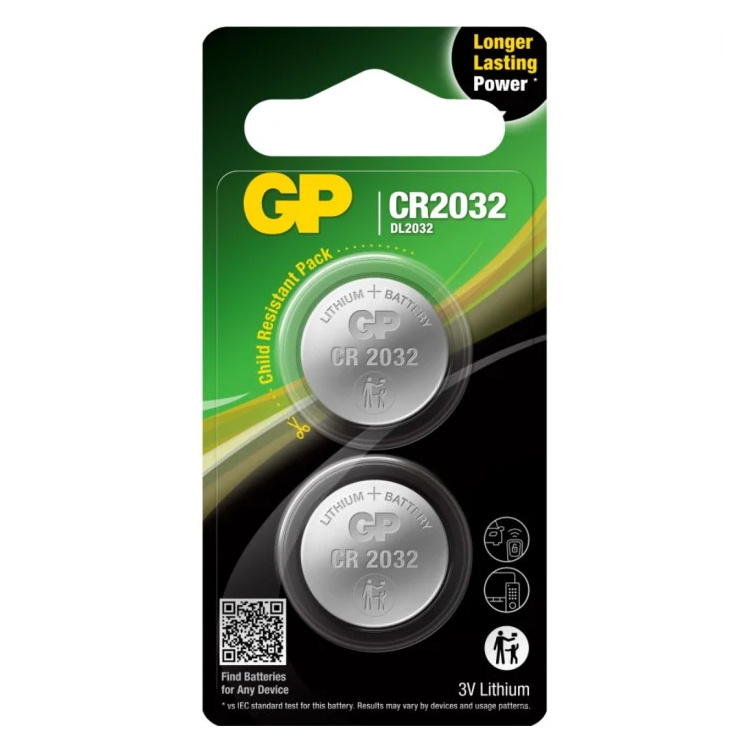 CR2032-paristo 2 kpl ryhmässä @ SmartaSaker.se (14703)