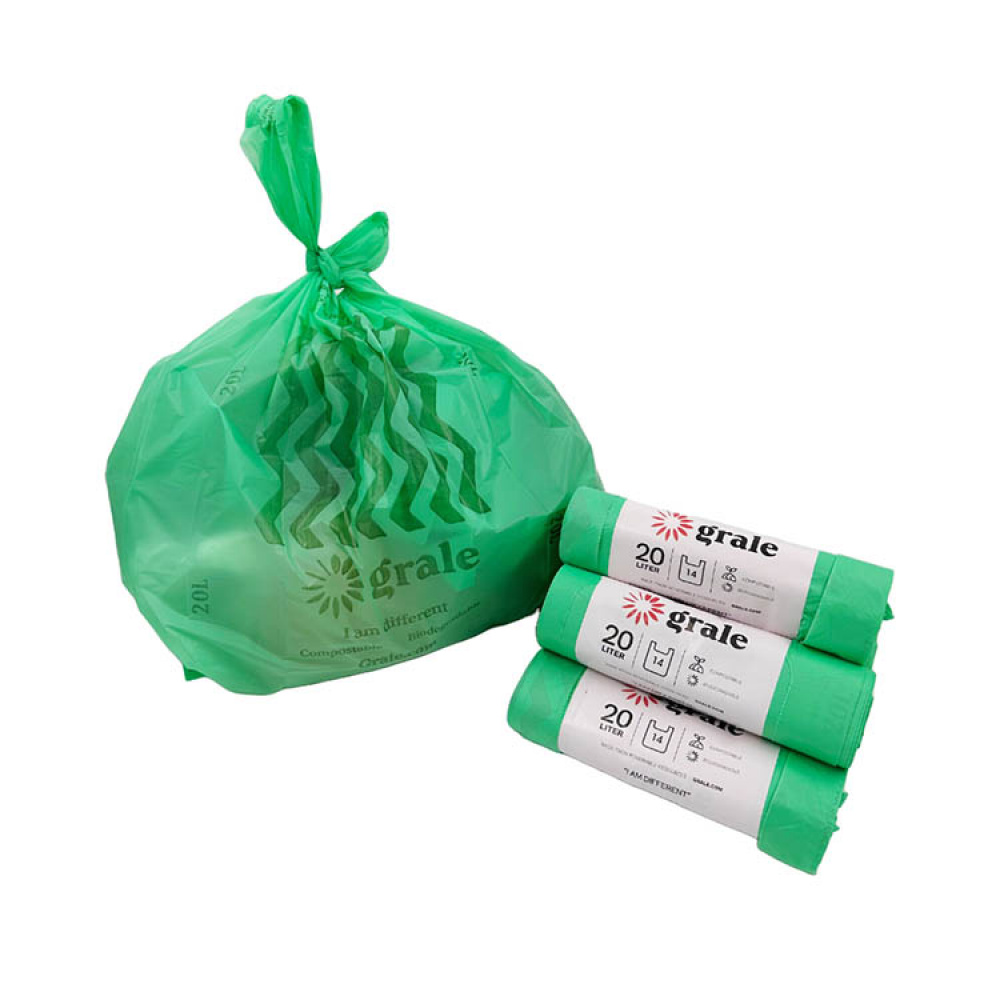 Kompostoituva jätepussi, Grale ryhmässä Koti / Ympäristöystävälliset tuotteet / Jätelajittelu @ SmartaSaker.se (14718)