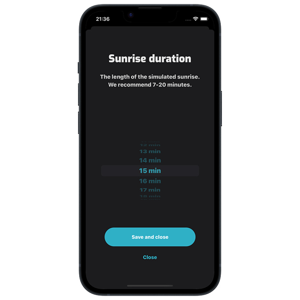 Älykäs herätyskello valolla, WakeMe ryhmässä Koti / Elektroniikka / Kodin elektroniikka @ SmartaSaker.se (14828)