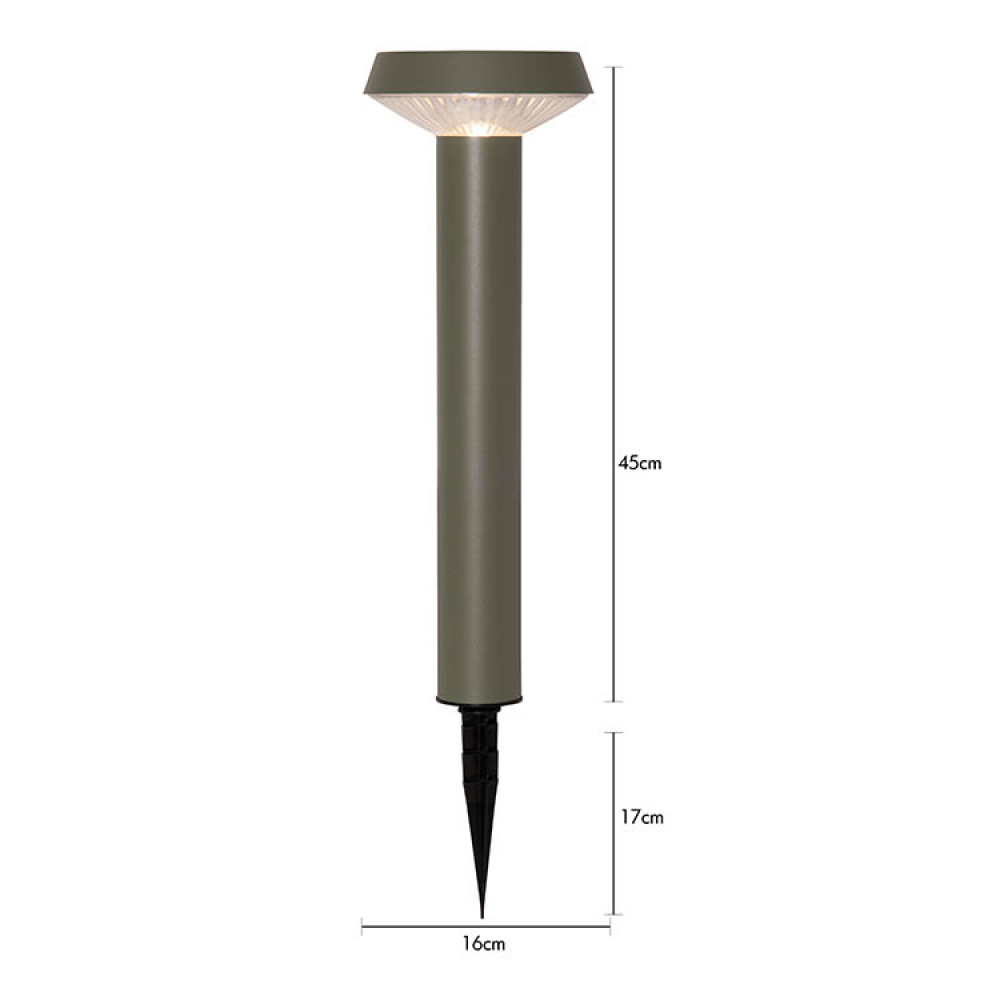Aurinkosähkökäyttöinen pollari, 45cm, Casa ryhmässä Valaistus / Ulkovalaistus / Aurinkokennovalaisimet @ SmartaSaker.se (14854)