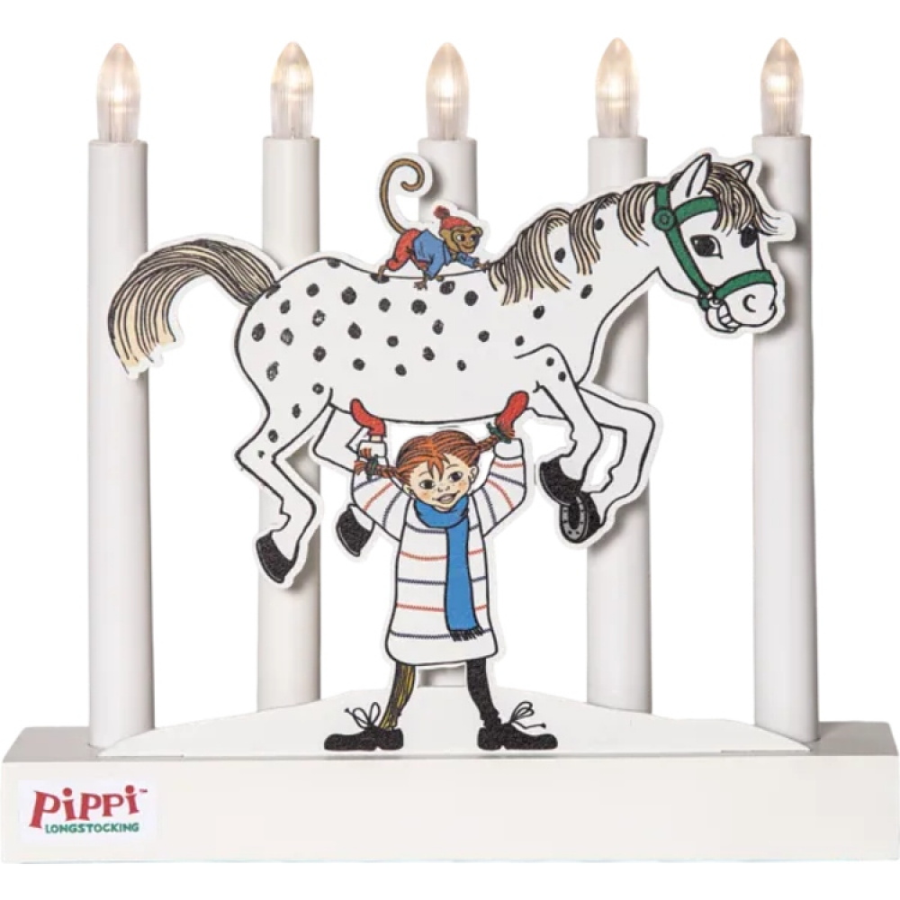 Paristokäyttöinen Peppi-kynttelikkö ryhmässä Juhlapäivät / Adventtiaika ja joulu / Jouluvalot @ SmartaSaker.se (14884)