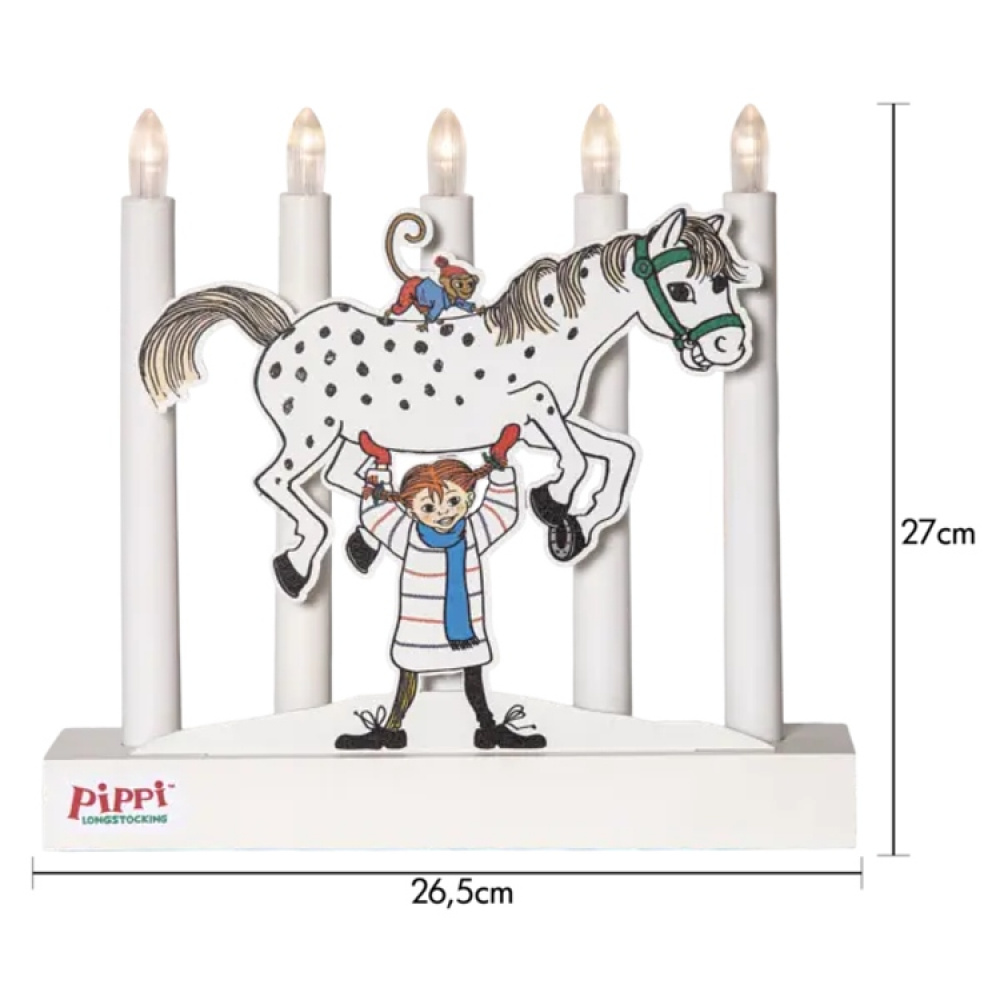 Paristokäyttöinen Peppi-kynttelikkö ryhmässä Juhlapäivät / Adventtiaika ja joulu / Jouluvalot @ SmartaSaker.se (14884)