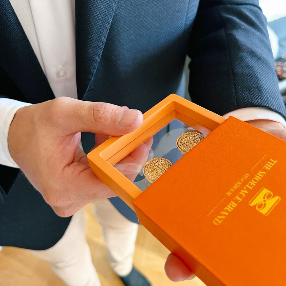 Kalvosinten nappikoristeet, 2 kpl ryhmässä Vapaa-aika / Korjaaminen & rakentelu / Vaatteiden hoito @ SmartaSaker.se (14976)