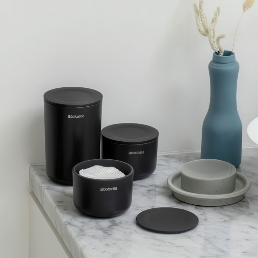 Säilytyspurkki kannella 3-pakkaus, Brabantia ryhmässä Säilytys / Kylpyhuoneen säilytys / Meikkivarastointi @ SmartaSaker.se (40051)