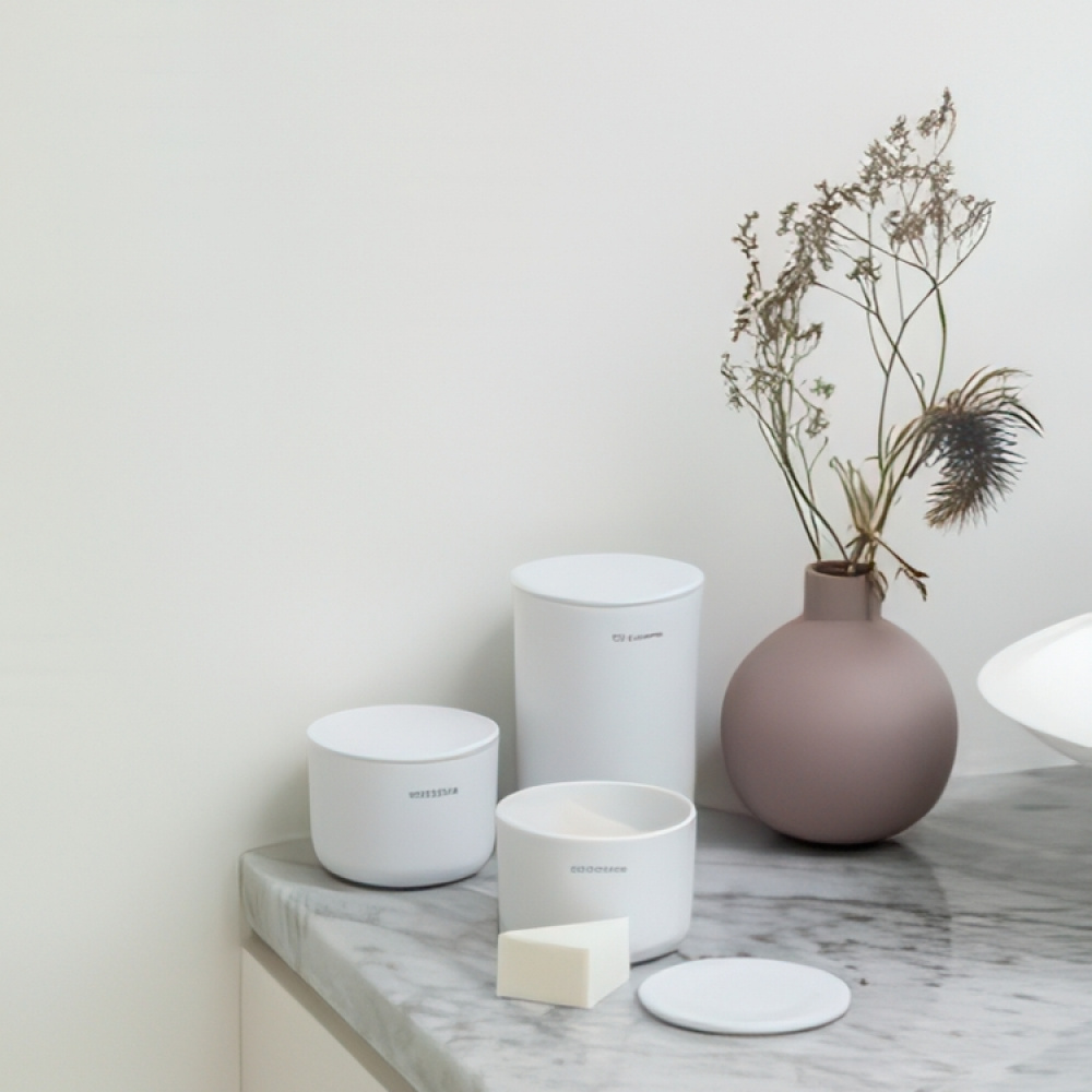 Säilytyspurkki kannella 3-pakkaus, Brabantia ryhmässä Säilytys / Kylpyhuoneen säilytys / Meikkivarastointi @ SmartaSaker.se (40051)