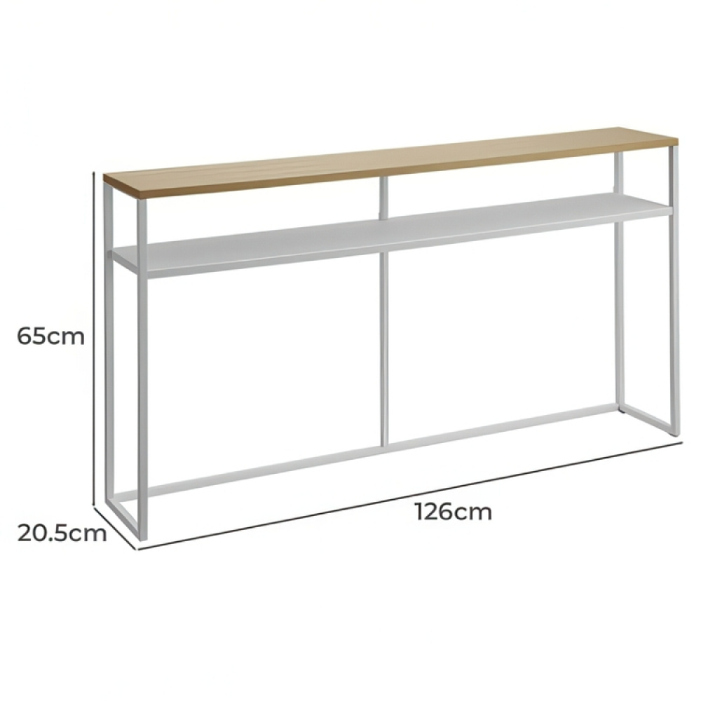 Pitkä ja kapea sivupöytä, 126 cm, Yamazaki ryhmässä Säilytys / Eteistallennus @ SmartaSaker.se (40056)