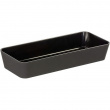 Pitkulainen säilytyslokero / laatikkojaotin, GOM SOFT TOUCH, 24 x 10 x K 4 cm, musta