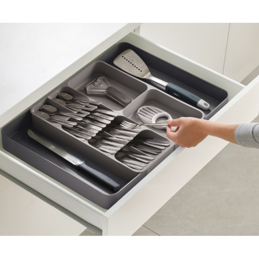 Säädettävä aterinlaatikko 31,5–38,5 cm, Joseph Joseph ryhmässä Säilytys / Keittiön säilytys / Järjestä keittiökaapit / Välinepakkaukset @ SmartaSaker.se (40124)