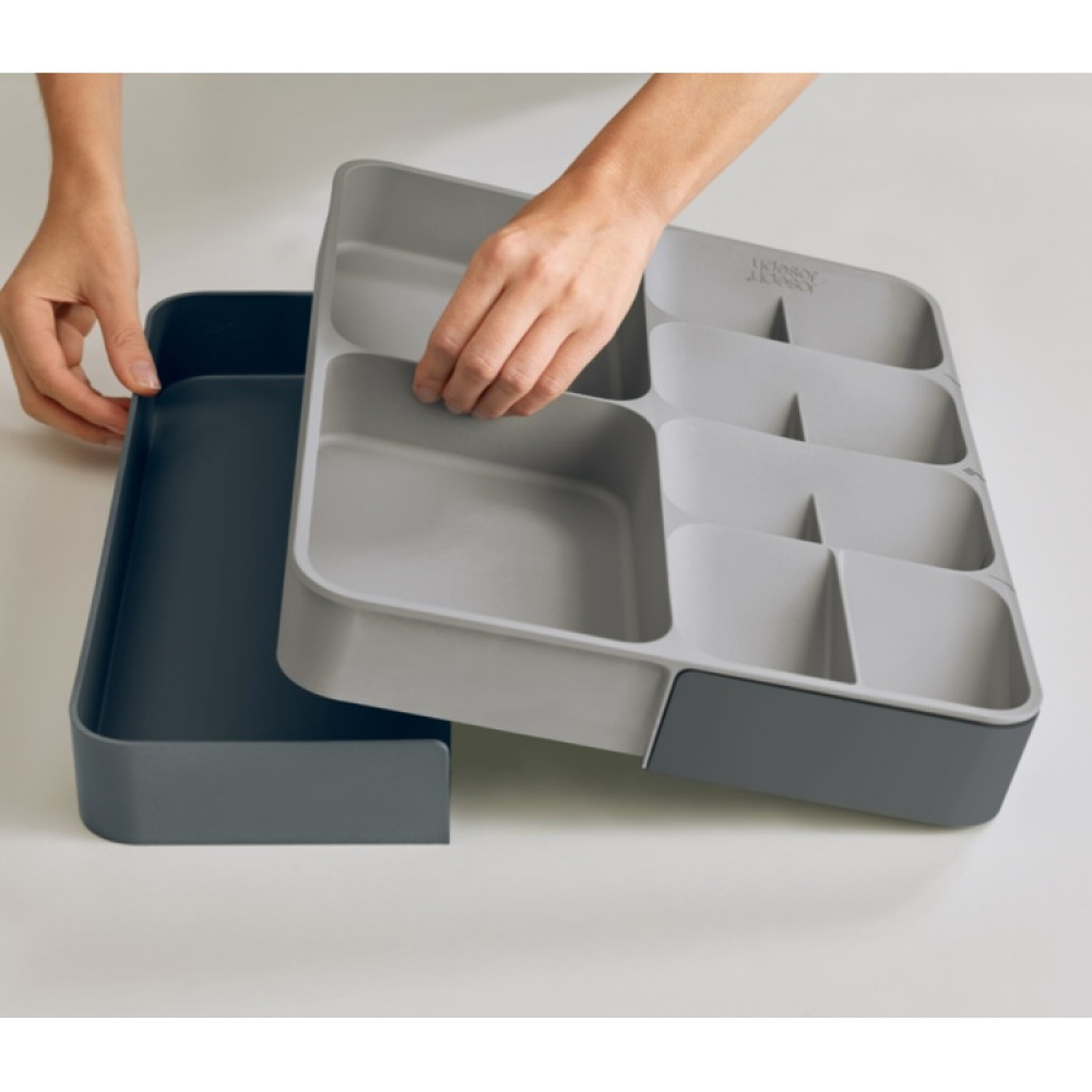 Säädettävä aterinlaatikko 31,5–38,5 cm, Joseph Joseph ryhmässä Säilytys / Keittiön säilytys / Järjestä keittiökaapit / Välinepakkaukset @ SmartaSaker.se (40124)