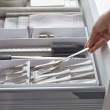 Aterinlaatikko, säädettävä, TOWER CUTLERY CASE, Yamazaki, 35 x 30–47,5 x K 5,5 cm