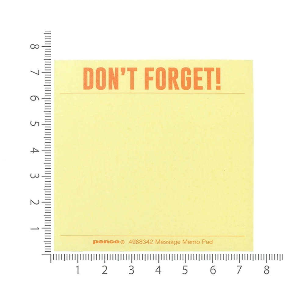 Muistilappukuutio pienellä puulavalla, PENCO DON\'T FORGET, 7,4 x 7,4 cm, keltainen ryhmässä Säilytys / Toimistotarvikkeet @ SmartaSaker.se (40134)