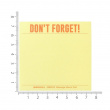 Muistilappukuutio pienellä puulavalla, PENCO DON\'T FORGET, 7,4 x 7,4 cm, keltainen