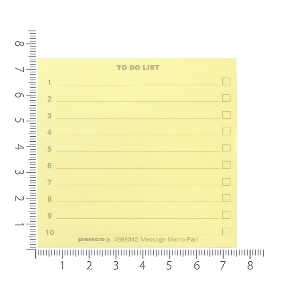Muistilappukuutio pienellä puulavalla, PENCO TO DO LIST, 7,4 x 7,4 cm, keltainen ryhmässä Säilytys / Toimistotarvikkeet @ SmartaSaker.se (40135)