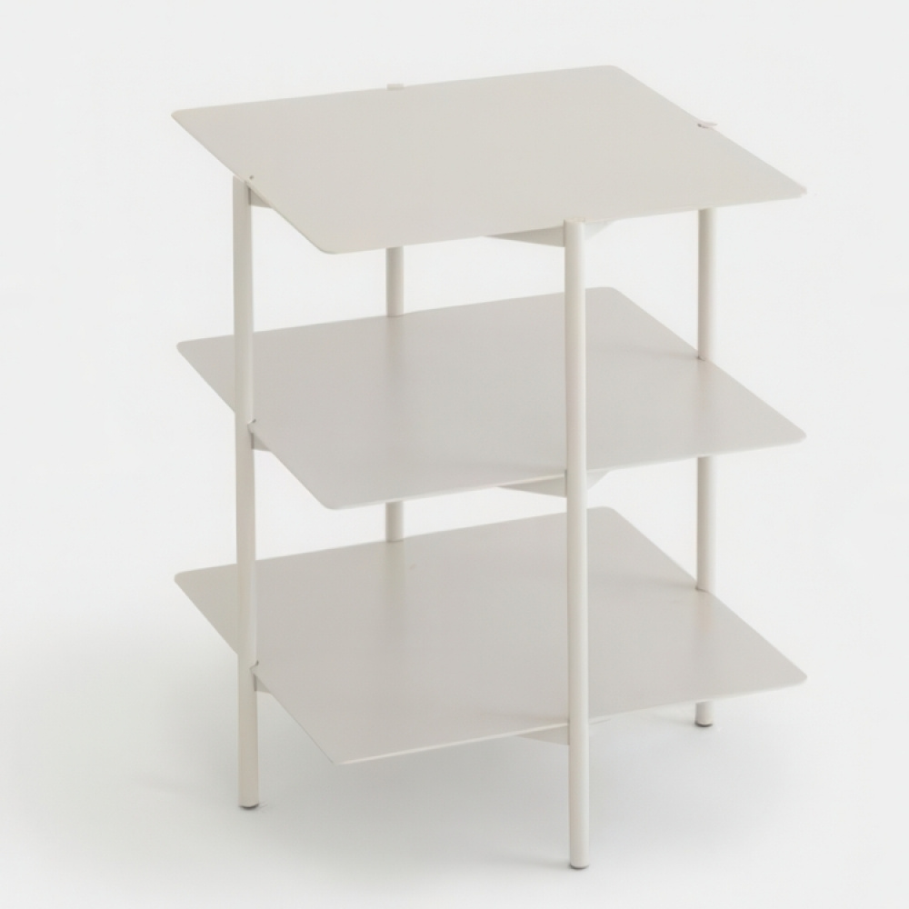 Säilytyspöytä, metallia, UMBRA TIER SIDE TABLE, 42 x 42 x K 54 cm, harmaa ryhmässä Säilytys / Eteistallennus @ SmartaSaker.se (40213)