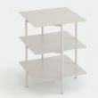 Säilytyspöytä, metallia, UMBRA TIER SIDE TABLE, 42 x 42 x K 54 cm, harmaa