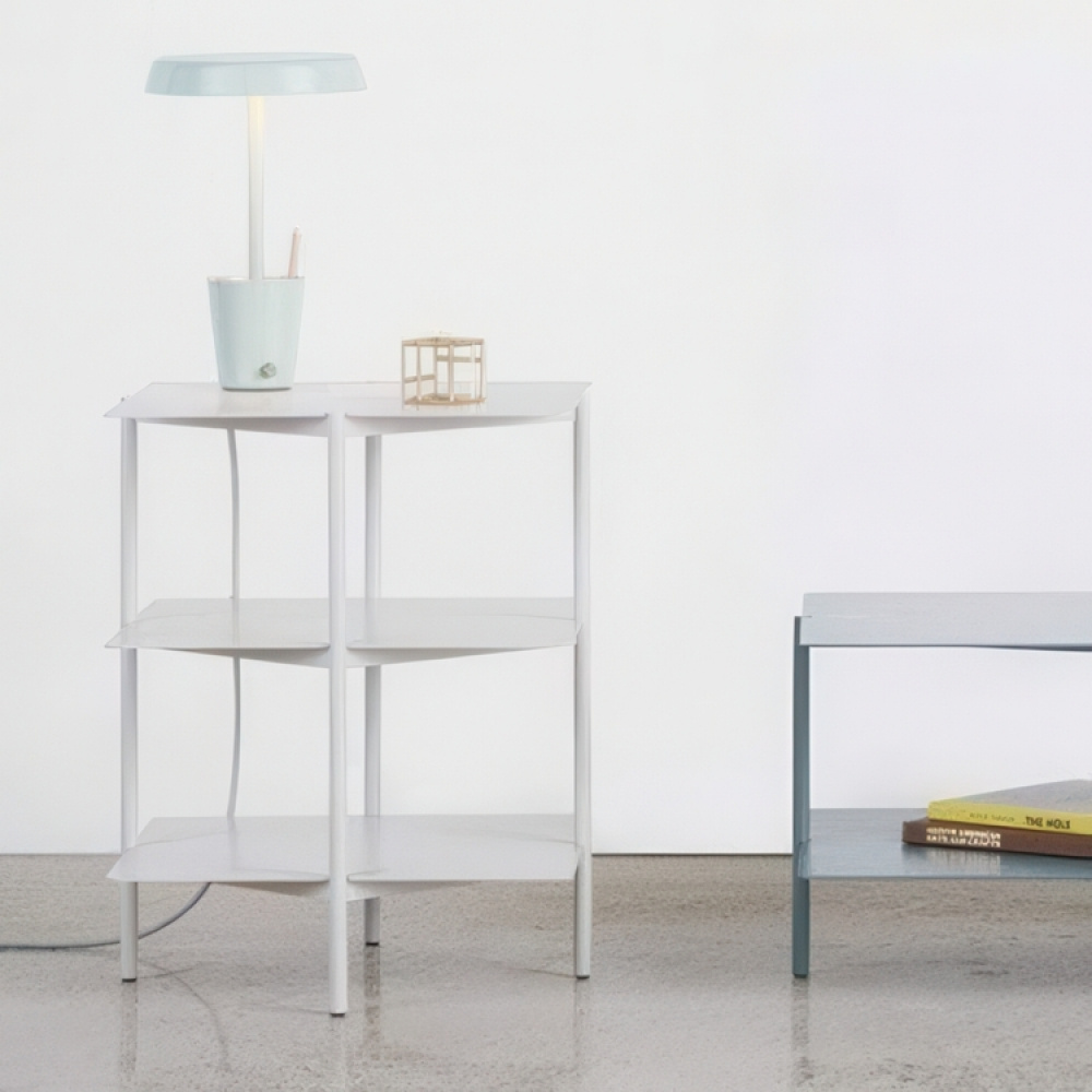 Säilytyspöytä, metallia, UMBRA TIER SIDE TABLE, 42 x 42 x K 54 cm, harmaa ryhmässä Säilytys / Eteistallennus @ SmartaSaker.se (40213)
