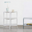 Säilytyspöytä, metallia, UMBRA TIER SIDE TABLE, 42 x 42 x K 54 cm, harmaa