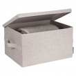 Säilytyslaatikko kiinteällä kannella 38 l, Bigso, beige