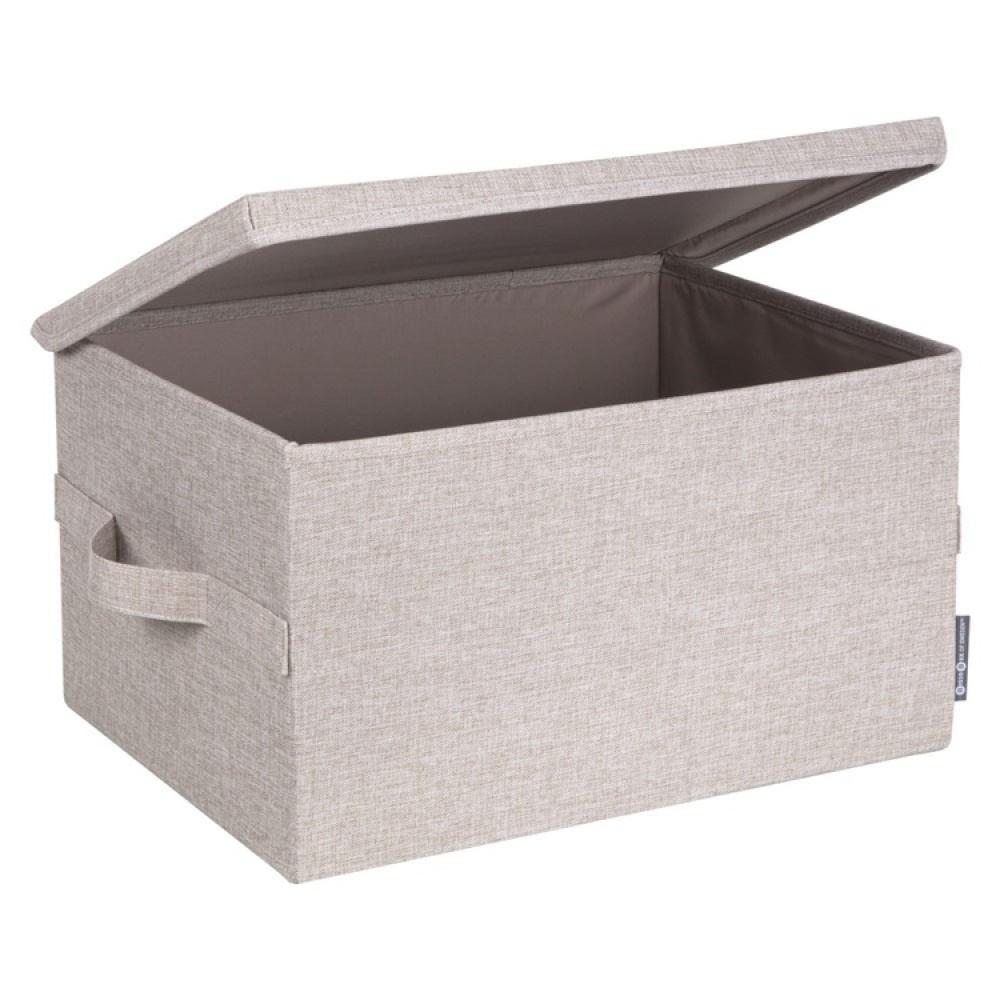 Säilytyslaatikko kiinteällä kannella 38 l, Bigso, beige ryhmässä Säilytys / Säilytyskorit / Bigso säilytyslaatikoita @ SmartaSaker.se (40220)