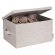 Säilytyslaatikko kiinteällä kannella 38 l, Bigso, beige