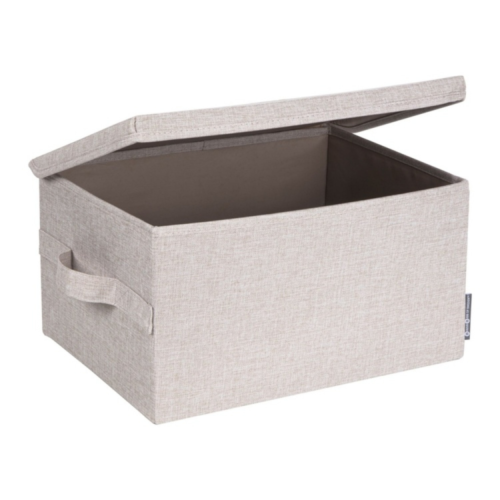Säilytyslaatikko kiinteällä kannella 26 l, Bigso, beige ryhmässä Säilytys / Säilytyskorit / Bigso säilytyslaatikoita @ SmartaSaker.se (40223)